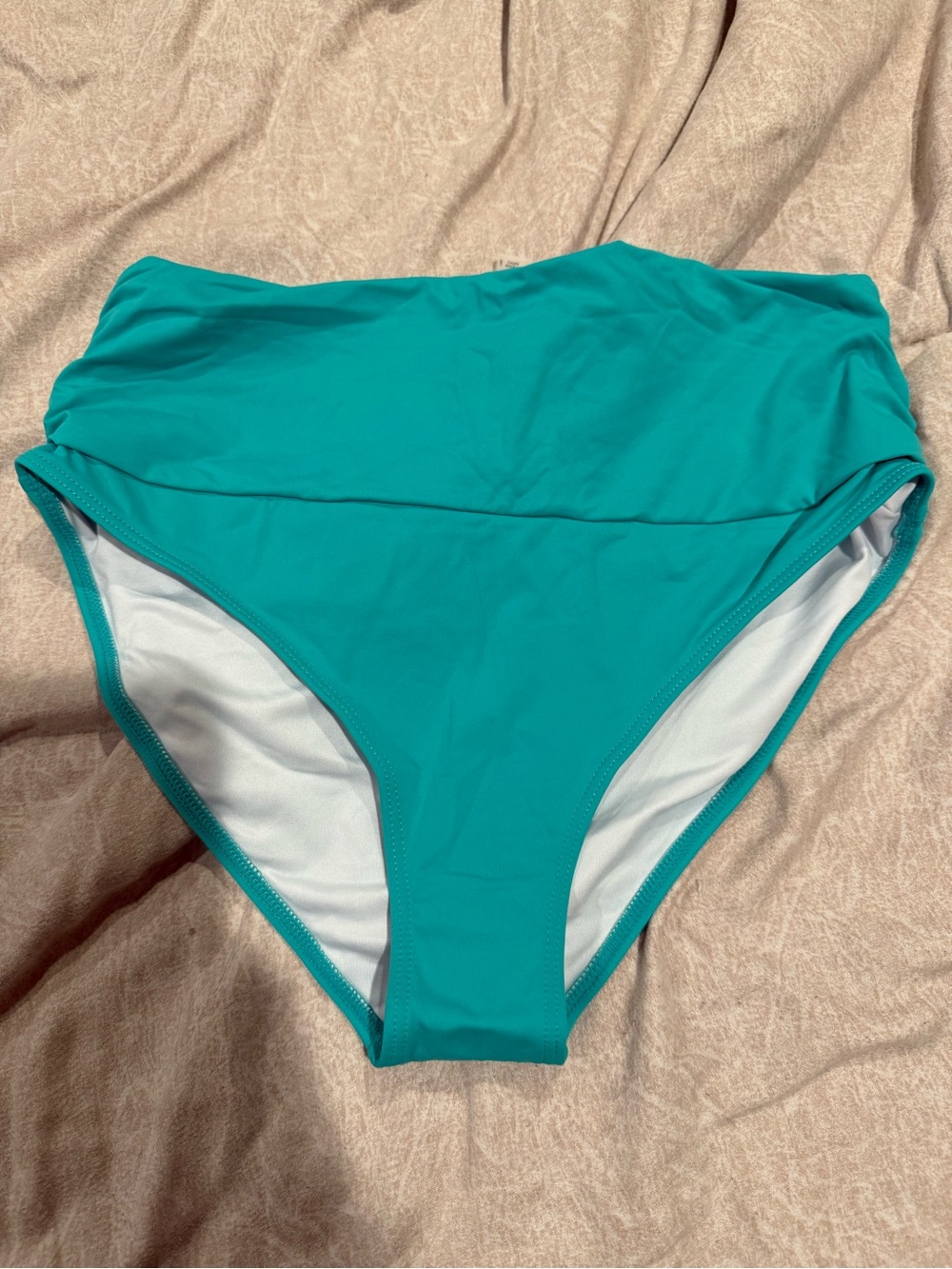 High-Waist Teal Bikini Bottom